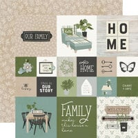 Simple Stories - The Simple Life Collection - 12 x 12 Double Sided Paper - 2 x 2 and 4 x 4 Elements