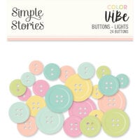 Simple Stories - Color Vibe Collection - Buttons - Lights