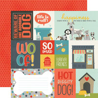Simple Stories - Pet Shoppe Dog Collection - 12 x 12 Double Sided Paper - Elements 1