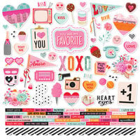 Simple Stories - Heart Eyes Collection - 12 x 12 Cardstock Stickers