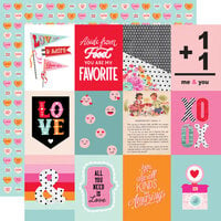 Simple Stories - Heart Eyes Collection - 12 x 12 Double Sided Paper - 3 x 4 Elements