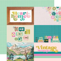 Simple Stories - Flea Market Collection - 12 x 12 Double Sided Paper - 4 x 6 Elements