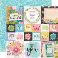 Simple Stories - Simple Vintage Life In Bloom Collection - 12 x 12 Double Sided Paper - 2 x 2 and 4 x 4 Elements