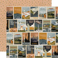 Simple Stories - Here Plus There Collection - 12 x 12 Double Sided Paper - Travel the World