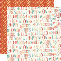 Simple Stories - Boho Sunshine Collection - 12 x 12 Double Sided Paper - Good Vibes