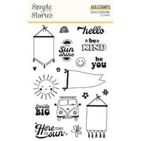 Simple Stories - Boho Sunshine Collection - Clear Photopolymer Stamps