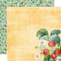 Simple Stories - Simple Vintage Berry Fields Collection - 12 x 12 Double Sided Paper - Garden Fresh