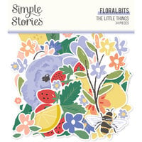 Simple Stories - The Little Things Collection - Ephemera - Floral Bits and Pieces
