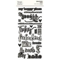 Simple Stories - Simple Vintage Essentials Collection - 6 x 12 Foam Stickers - Titles