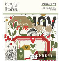 Simple Stories - The Holiday Life Collection - Ephemera - Journal Bits and Pieces