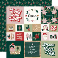 Simple Stories - Boho Christmas Collection - 12 x 12 Double Sided Paper - 2 x 2 and 4 x 4 Elements