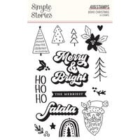 Simple Stories - Boho Christmas Collection - Clear Photopolymer Stamps