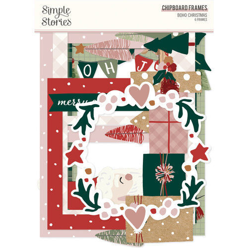Simple Stories - Boho Christmas Collection - 6 x 12 Chipboard Stickers