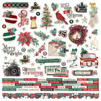 Simple Stories - Simple Vintage 'Tis The Season Collection - 12 x 12 Cardstock Stickers