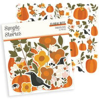 Simple Stories - FaBOOlous Collection - Ephemera - Floral Bits and Pieces