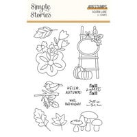 Simple Stories - Acorn Lane Collection - Clear Photopolymer Stamps