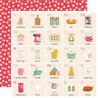 Simple Stories - What's Cookin' Collection - 12 x 12 Double Sided Paper - Dine In