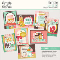Simple Stories - What's Cookin' Collection - Simple Cards - Card Kit