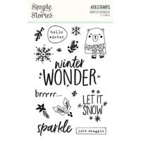 Simple Stories - Winter Wonder Collection - Clear Photopolymer Stamps