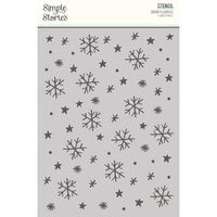 Simple Stories - Winter Wonder Collection - Stencils - Snow Flurries