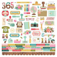 Simple Stories - Noteworthy Collection - 12 x 12 Cardstock Stickers