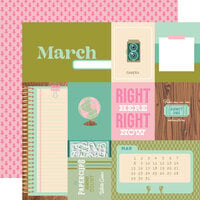 Simple Stories - Noteworthy Collection - 12 x 12 Double Sided Paper - March