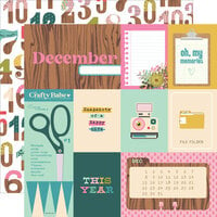 Simple Stories - Noteworthy Collection - 12 x 12 Double Sided Paper - December