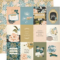 Simple Stories - Remember Collection - 12 x 12 Double Sided Paper - 3 x 4 Elements
