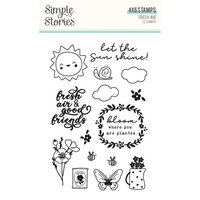 Simple Stories - Fresh Air Collection - Clear Photopolymer Stamps