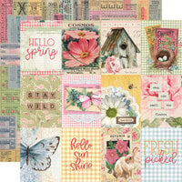 Simple Stories - Simple Vintage Spring Garden Collection - 12 x 12 Double Sided Paper - 3 x 4 Elements