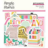 Simple Stories - True Colors Collection - Ephemera - Bits And Pieces