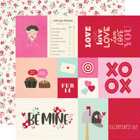 Simple Stories - Valentine's Day Collection - 12 x 12 Double Sided Paper - Elements