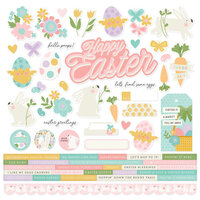 Simple Stories - Hoppy Easter Collection - 12 x 12 Cardstock Stickers