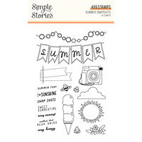 Simple Stories - Summer Snapshots Collection - Clear Photopolymer Stamps