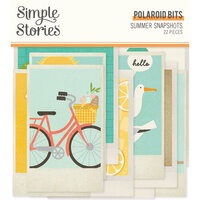Simple Stories - Summer Snapshots Collection - Ephemera - Polaroid Bits