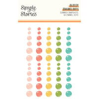 Simple Stories - Summer Snapshots Collection - Glossy Enamel Dots