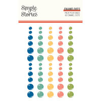 Simple Stories - Pack Your Bags Collection - Enamel Dots