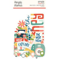 Simple Stories - Simple Pages Collection - Page Pieces - Pack Your Bags