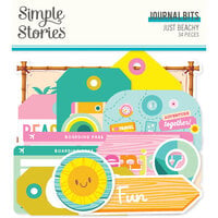 Simple Stories - Just Beachy Collection - Ephemera - Journal Bits