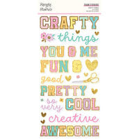 Simple Stories - Crafty Things Collection - Foam Stickers