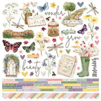 Simple Stories - Simple Vintage Meadow Flowers Collection - 12 x 12 Cardstock Stickers - Flowers