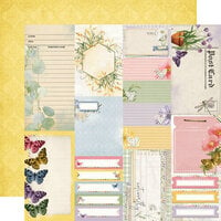 Simple Stories - Simple Vintage Meadow Flowers Collection - 12 x 12 Double Sided Paper - Journal Elements