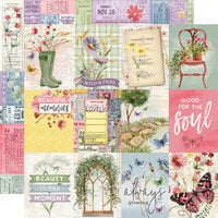 Simple Stories - Simple Vintage Meadow Flowers Collection - 12 x 12 Double Sided Paper - 3 x 4 Elements