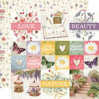 Simple Stories - Simple Vintage Meadow Flowers Collection - 12 x 12 Double Sided Paper - 2 x 2 And 4 x 4 Elements