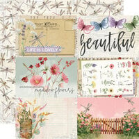 Simple Stories - Simple Vintage Meadow Flowers Collection - 12 x 12 Double Sided Paper - 4 x 6 Elements
