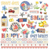 Simple Stories - Simple Vintage Linen Market Collection - 12 x 12 Cardstock Stickers