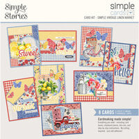 Simple Stories - Simple Vintage Linen Market Collection - Simple Cards - Card Kit