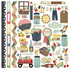 Simple Stories - Summer Fresh Collection - 12 x 12 Cardstock Stickers - Fundamentals