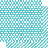 Simple Stories - SNAP Color Vibe Collection - 12 x 12 Double Sided Paper - Teal Dot