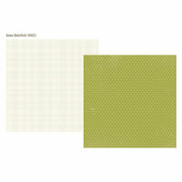 Simple Stories - Vintage Bliss Collection - 12 x 12 Double Sided Paper - Green Dot